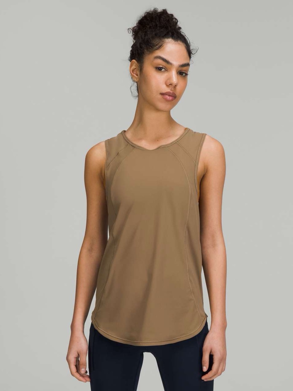 Lululemon tan sculpt tank top Size